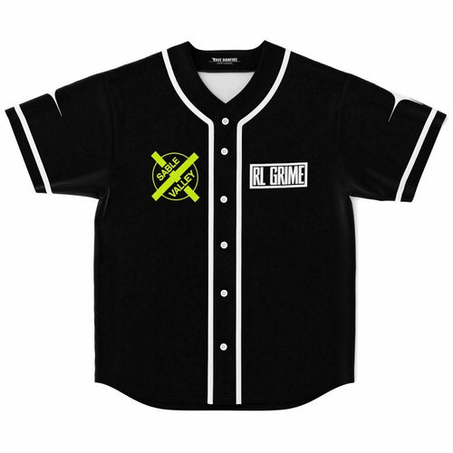 RL Grime Black Minimal Rave Baseball Jersey