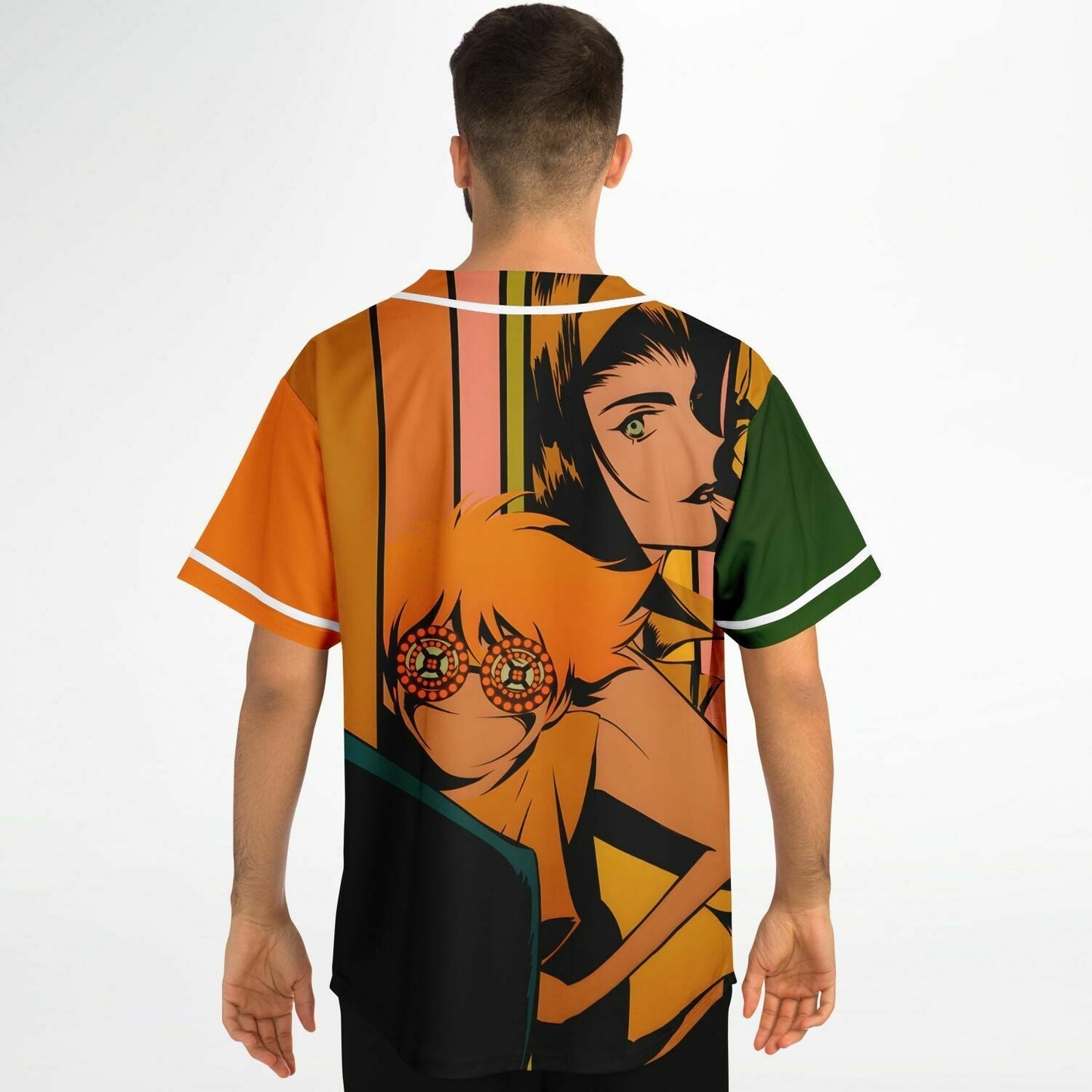 REZZ Olive Green Stylized Anime Rave Baseball Jersey