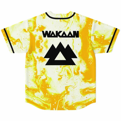 Liquid Stranger White Bright Marble Rave Baseball Jersey