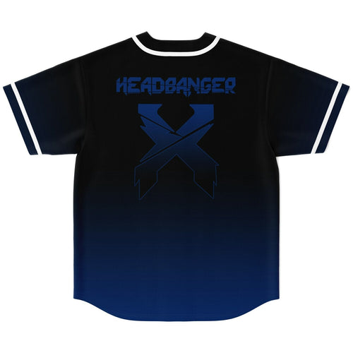 Excision Black Royal Crossed Blades Rave Baseball Jersey
