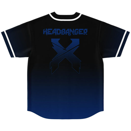 Excision Black Royal Crossed Blades Rave Baseball Jersey