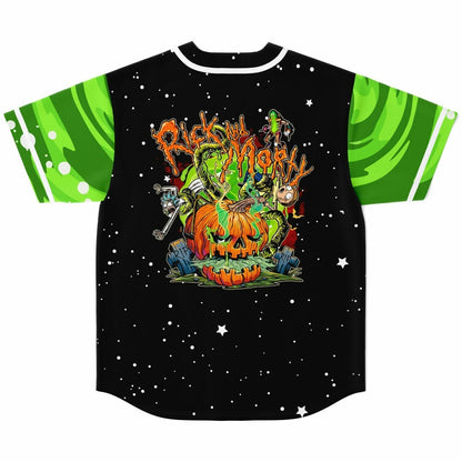 Black Rick Morty Rave Baseball Jersey