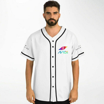 Avicii White Rave Baseball Jersey