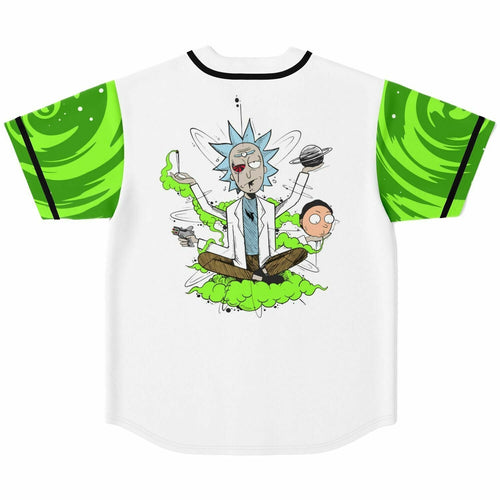 White Body Cartoon Scientist Rave Baseball Jersey
