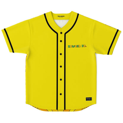 Bright Yellow Bowser Jr Rave Baseball Jersey