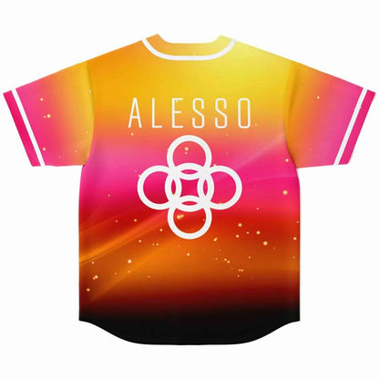 Alesso Yellow Glowing Cosmic Rave Baseball Jersey