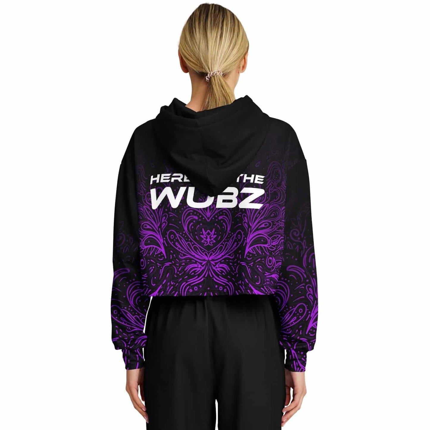 Here for the wubz Cropped Hoodie