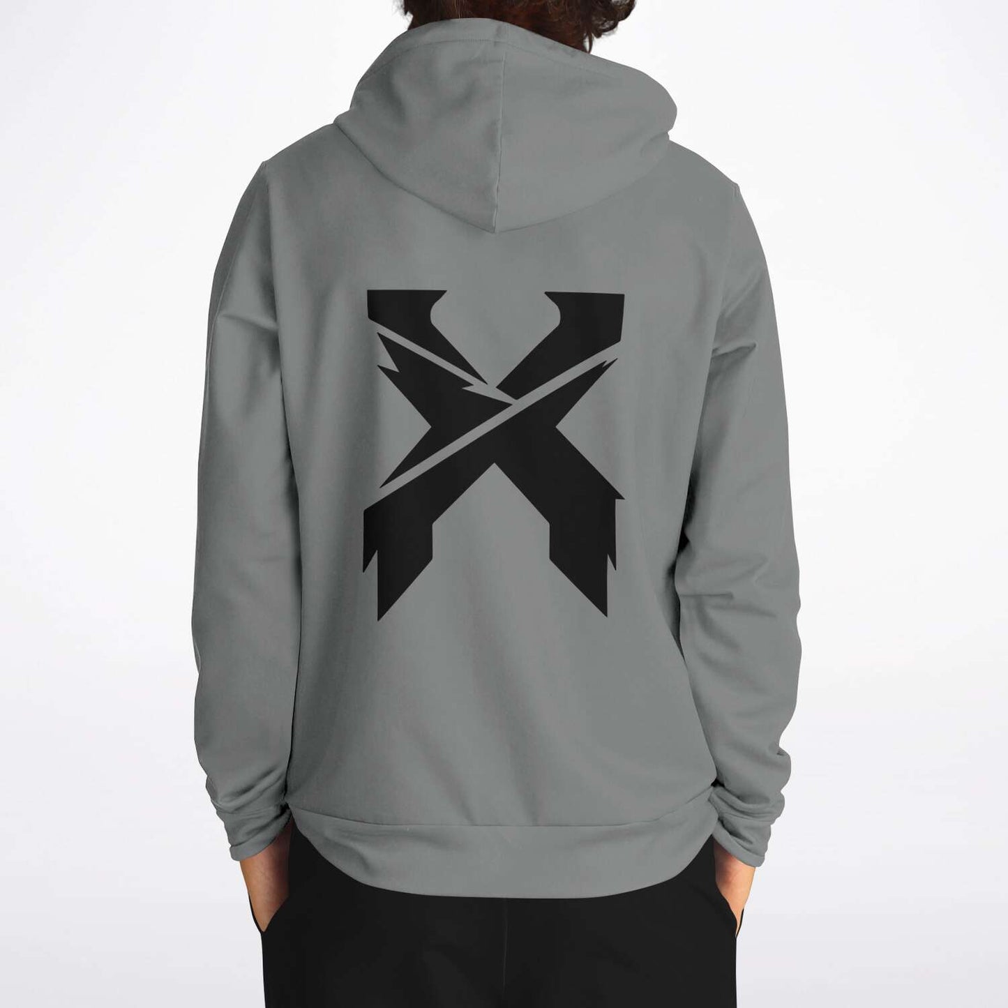 Excision Grey Sliced Logo Rave Hoodie
