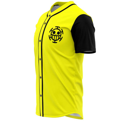 Bright Yellow Heart Pirates Rave Baseball Jersey