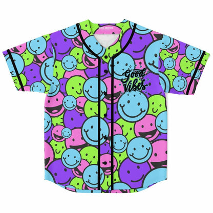 Pastel Neon Dense Pile Rave Baseball Jersey