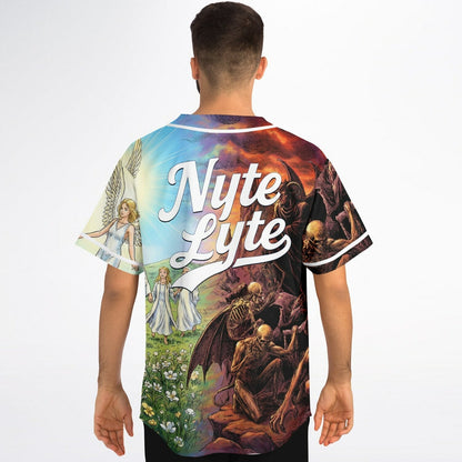 Bright Heaven Vs Hell Rave Baseball Jersey