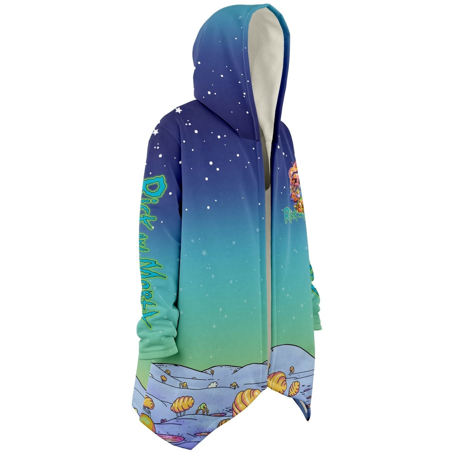 Blue Teal Cartoon Characters Rave Cloak