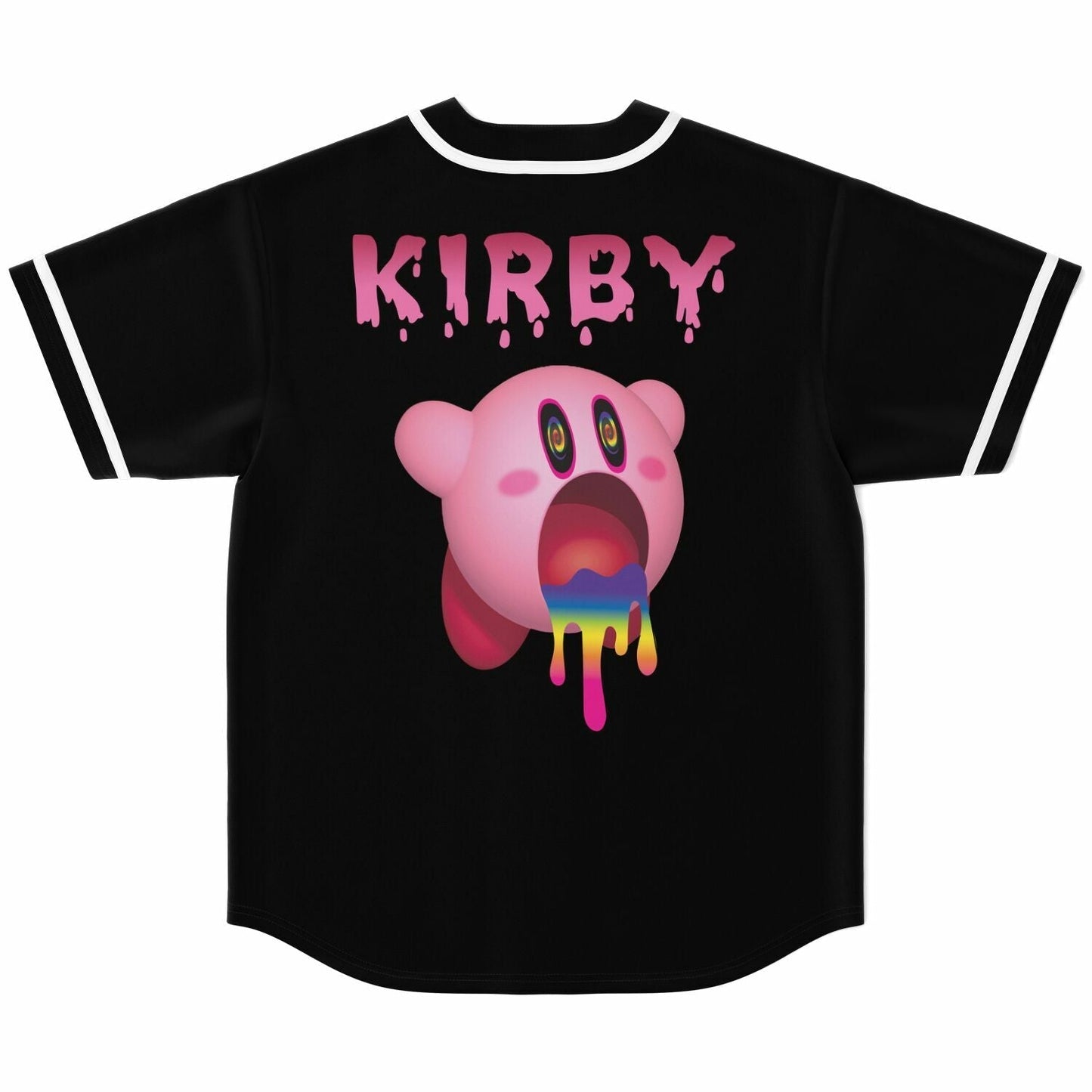 Black Kirby Character Rave Baseball Jersey