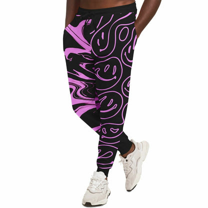 Black Split Rave Joggers