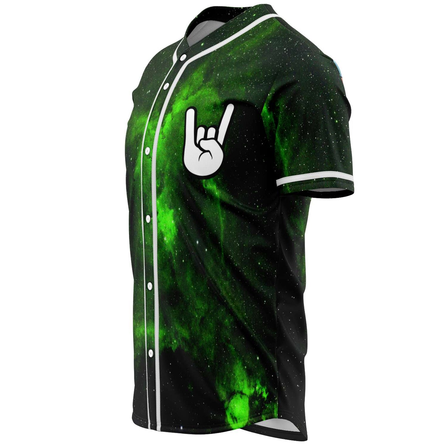 Black Neon Two Cartoon Rave Baseball Jersey