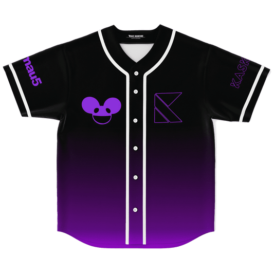deadmau5 Black Purple Mouse Head Rave Baseball Jersey
