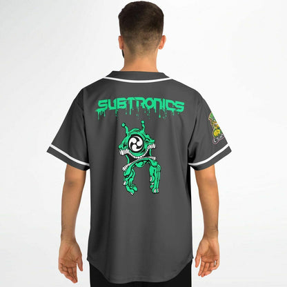 Subtronics Dark Charcoal Minimal Rave Baseball Jersey