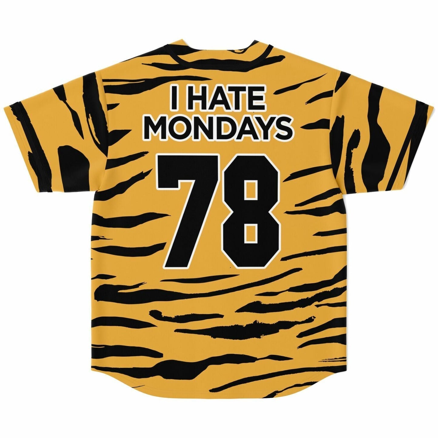 Black Mustard Garfield Cat Rave Baseball Jersey
