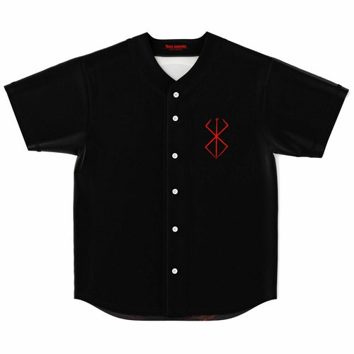 Black Body Red Berserk Rave Baseball Jersey