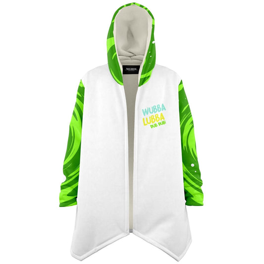 White Body Green Portal Rave Cloak