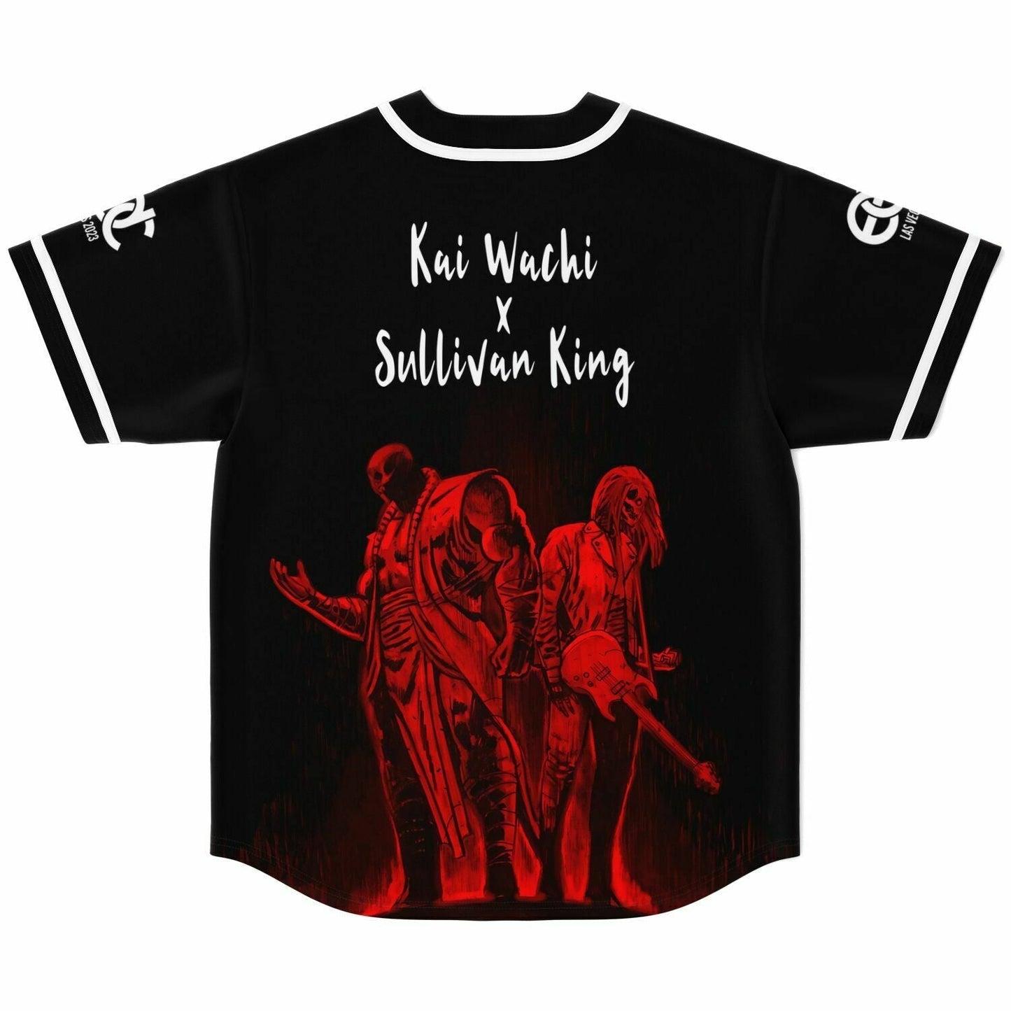 Kai Wachi Black Red Blood Rave Baseball Jersey