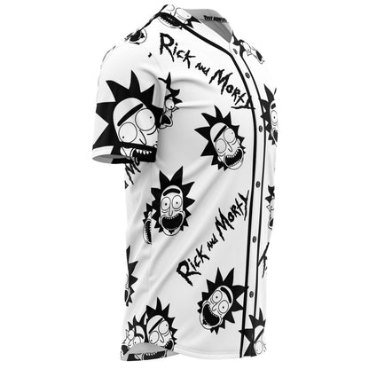 White Repeated Rick Rave Baseball Jersey