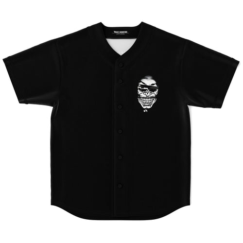 Black Grinning Masked Rave Baseball Jersey