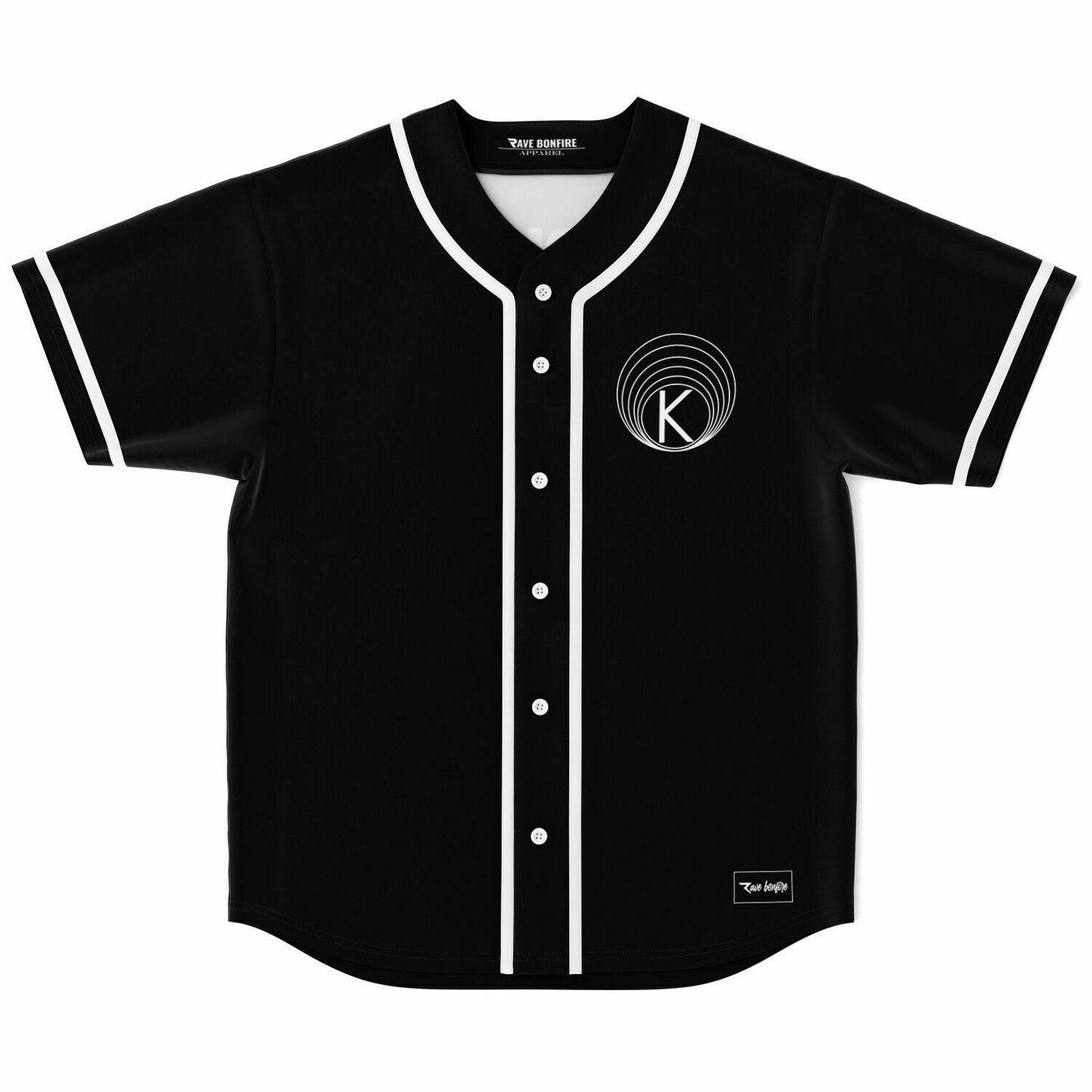 Kasablanca Black Minimal — Rave Baseball Jersey