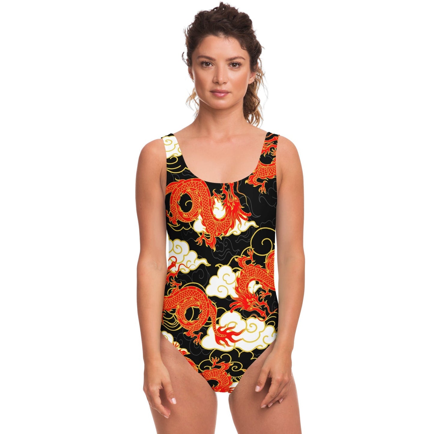 Black Chinese Rave Swimsuit