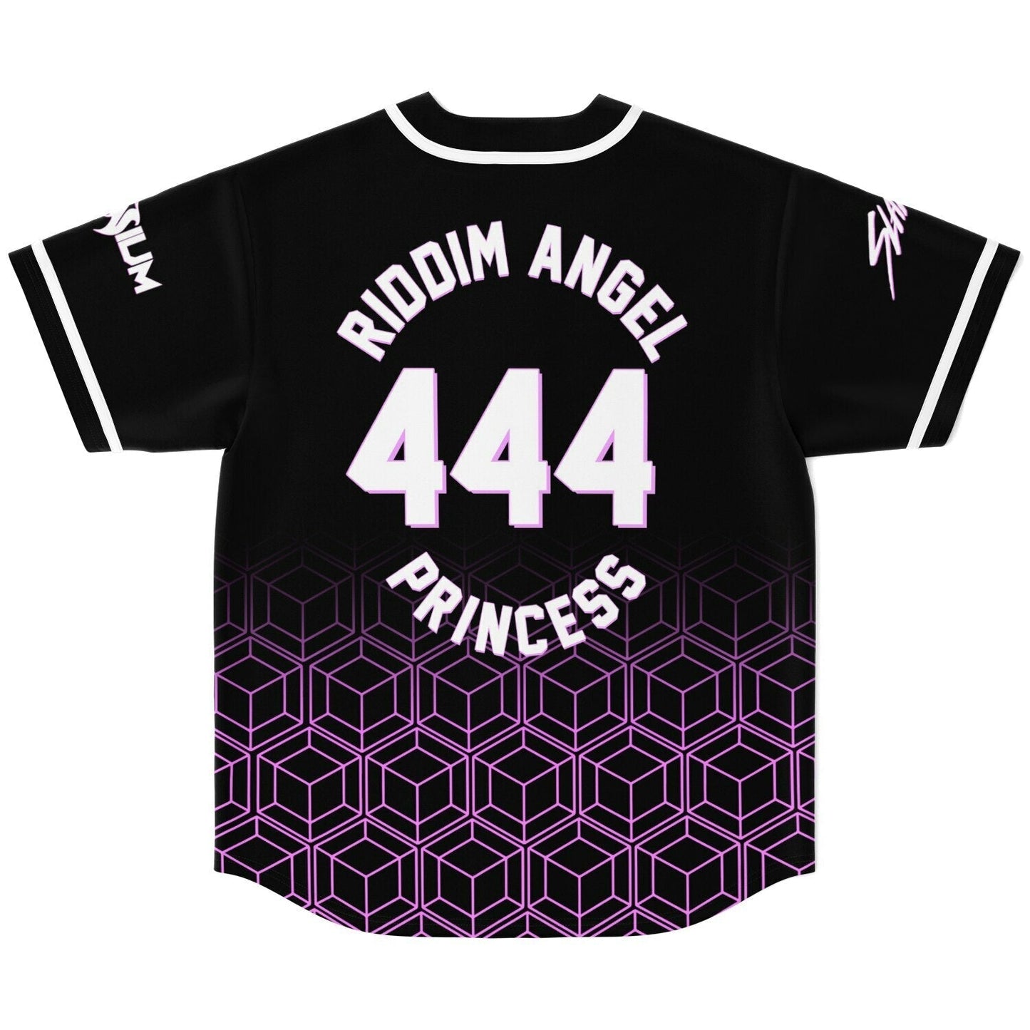Black Cartoon Melting Rave Baseball Jersey