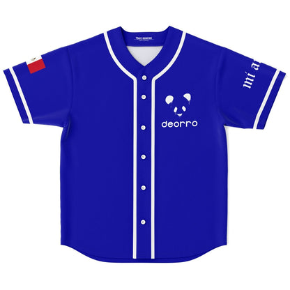 Deorro Royal Blue Dripping Panda Rave Baseball Jersey
