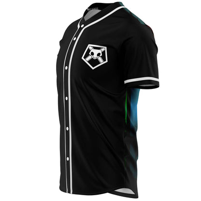 Black Pentagon Shield Rave Baseball Jersey