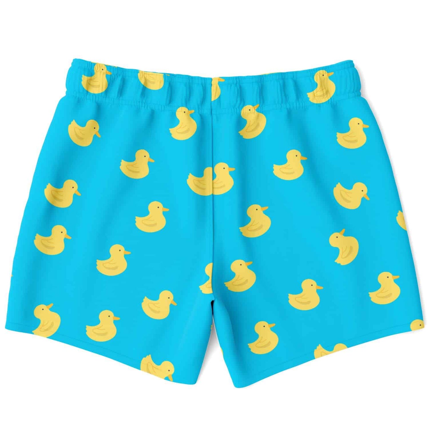 Turquoise Blue Rubber Ducks Rave Swim Trunks