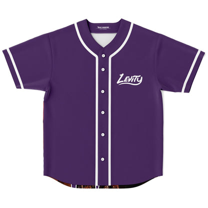 Levity Purple Body Brush Script Rave Baseball Jersey