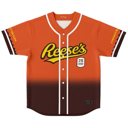Orange Brown Reese’S Candy Rave Baseball Jersey