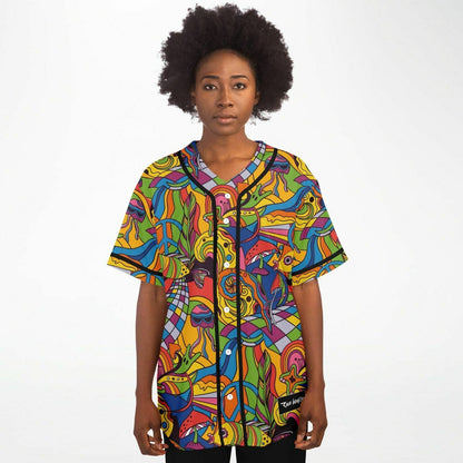 Rainbow — 60S Psychedelic Rave Baseball Jersey