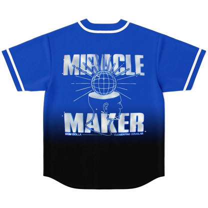 Dom Dolla Royal Blue Black Gradient Rave Baseball Jersey
