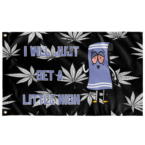 Black Cartoon Anthropomorphic Rave Flag