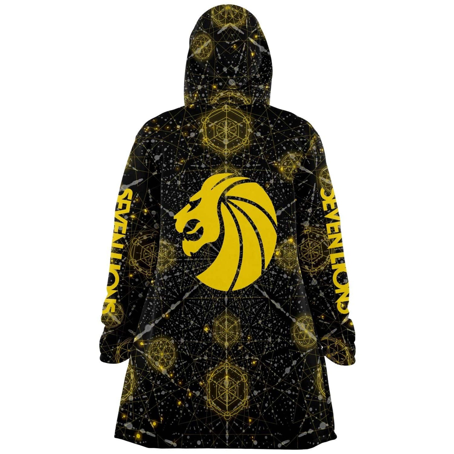Seven Lions Black Sacred Geometry Rave Cloak