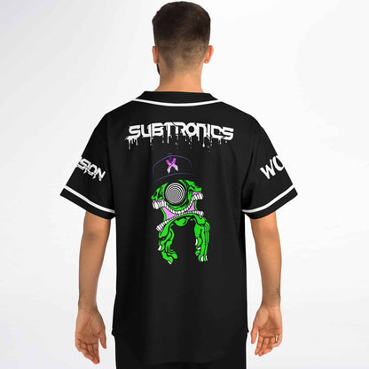 Subtronics Black Green One Rave Baseball Jersey