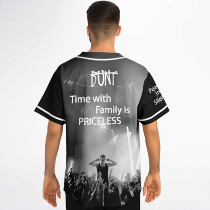 BUNT Black Concert Crowd Rave Baseball Jersey