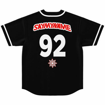 SAYMYNAME Black Compass Rave Baseball Jersey
