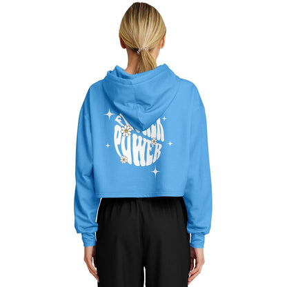 Flower power Cropped Hoodie