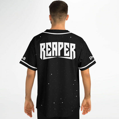Reaper Black Starfield Rave Baseball Jersey