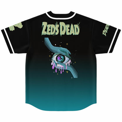 Zeds Dead Black Teal Green Creature Rave Baseball Jersey