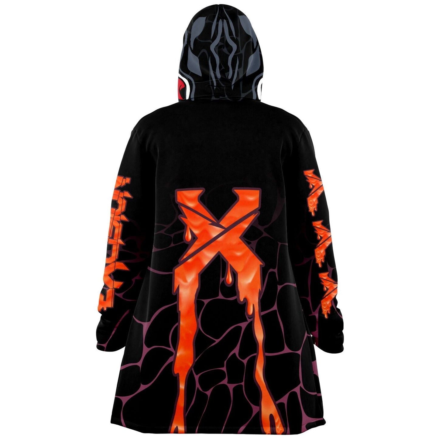 Excision Black Dripping Orange Rave Cloak