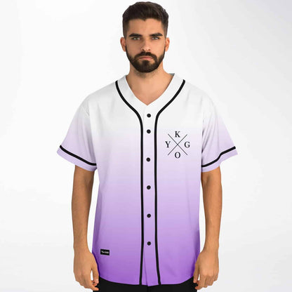 Kygo White Lavender Minimal Crossed Rave Baseball Jersey