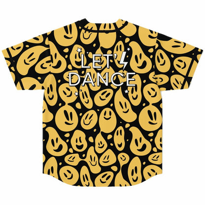Black Trippy Melting Rave Baseball Jersey