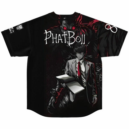 PhatBoii Black Anime Scene Rave Baseball Jersey