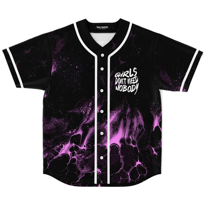 Dom Dolla Black Purple Fluid Rave Baseball Jersey